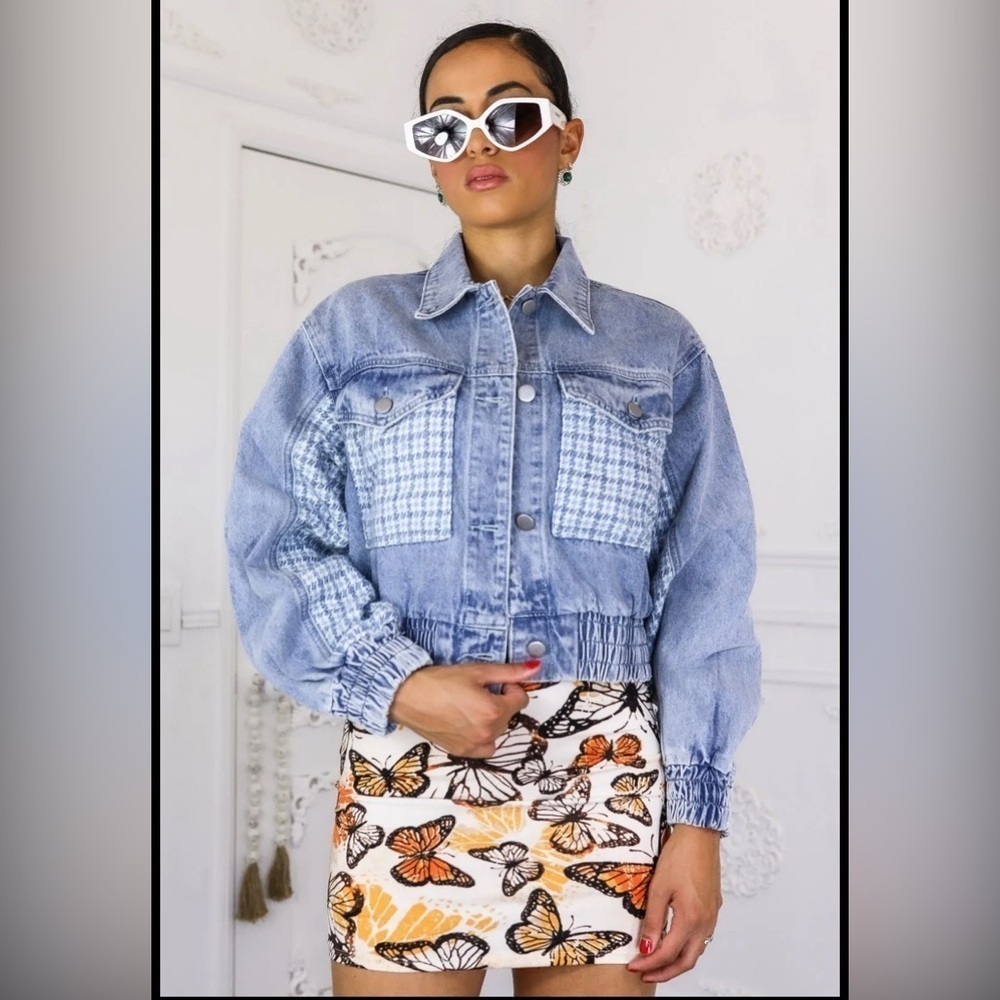Surelymine Fit Blue Denim Jacket